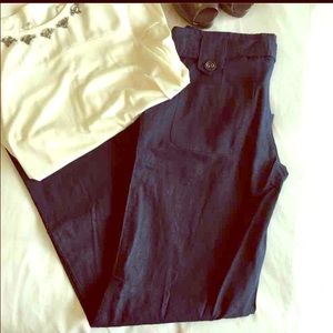 NWOT Blue Linen Pants