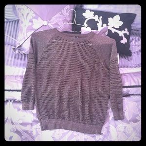 Flirty Express Gold see-through sweater