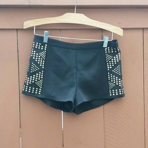 Black and gold designed shorts from F21