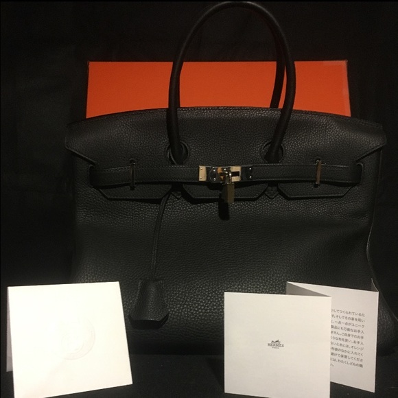 Hermes Birkin 35, Clemence leather, Palladium R-S