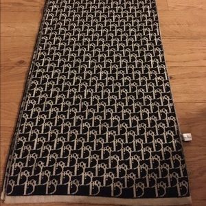 Christian Dior Diorissimo Logo Reversible Scarf