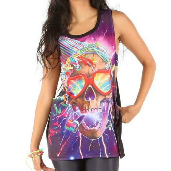 Iron Fist Party Skull Muscle Tank