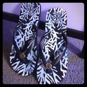 AUTHENTIC Tory Burch Navy Flip Flops