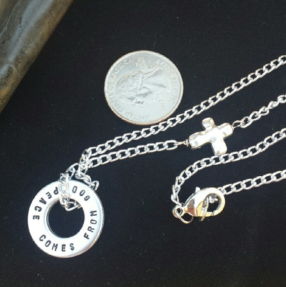 Double sided pendant necklace - Picture 2 of 2