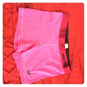 Size L Hot Pink Nike Pro Shorts