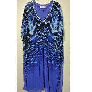 Jennifer Lopez Caftan V-Neck Dress NWOT 1X