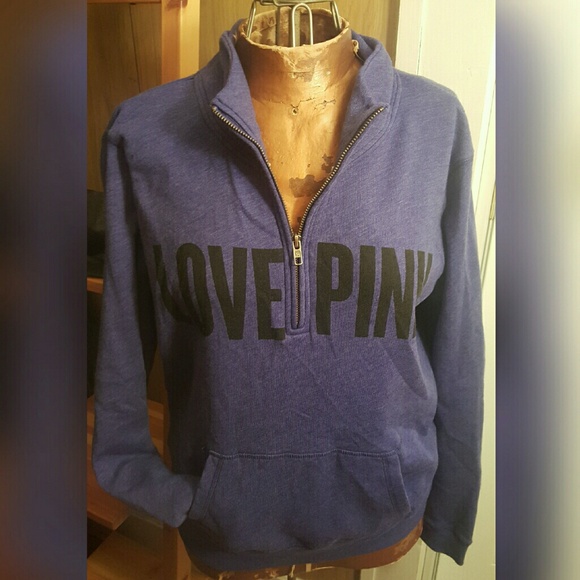 ***SOLD*** VS PINK Sz M NWT Half Zip - Picture 1 of 1