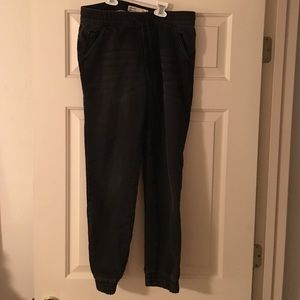 Blackish gray joggers