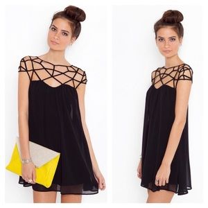 Keepsake Dare You cage neck slip dress