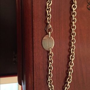 SOLD! Authentic Return to Tiffany oval tag choker
