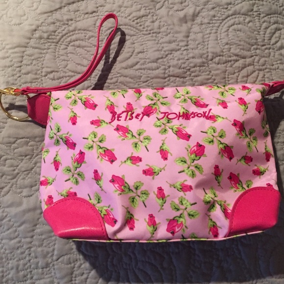 Betsy Johnson makeup case /wristlet