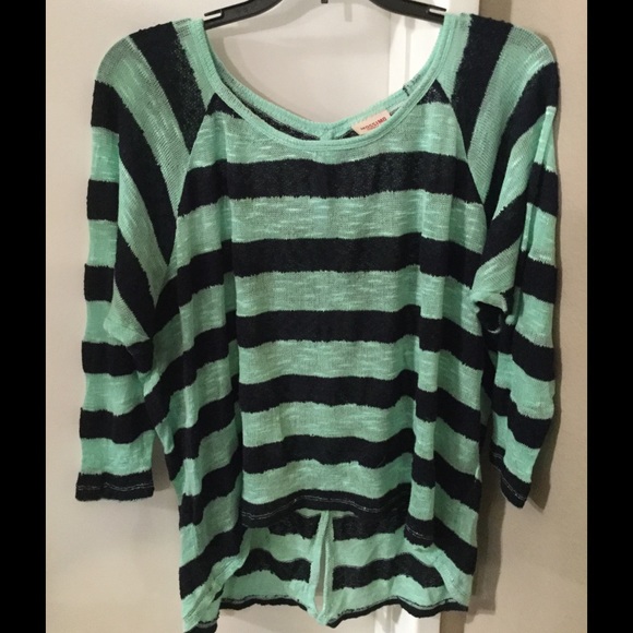 Mossimo Supply Co. Sweaters - Mossimo Lightweight Green & Blue Sweater