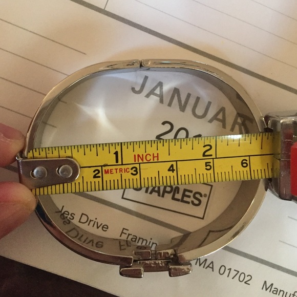 🔴SOLD🔴 Red leather and metal bracelet - Picture 4 of 4