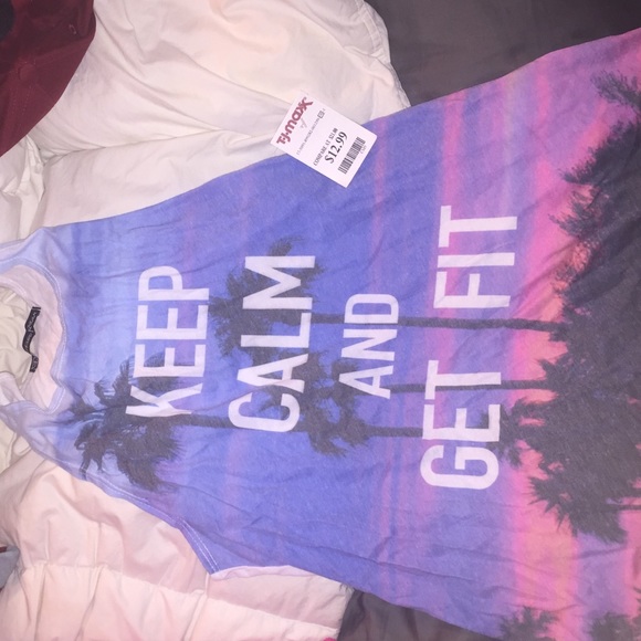 "Keep Calm and Get Fit" work out tank - Picture 1 of 2