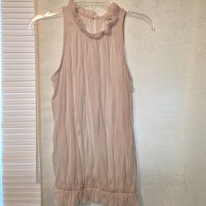 White dressy sleeveless top