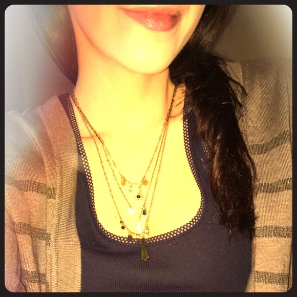 3 layered moon necklace 🌙