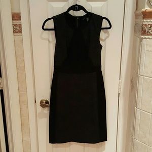 This is a black dress casual with dark grey