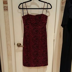 This dress is black and  red very sexy
