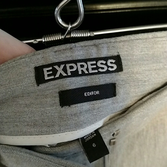 Express Pants - Express Editor light grey crops. Size 6.