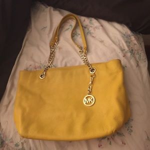 Yellow MK shoulder bag