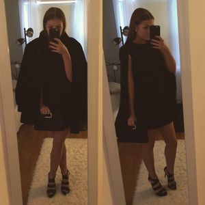 BEAUTIFUL Black Formal Cape Dress 😍