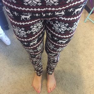 Winter printed leggings