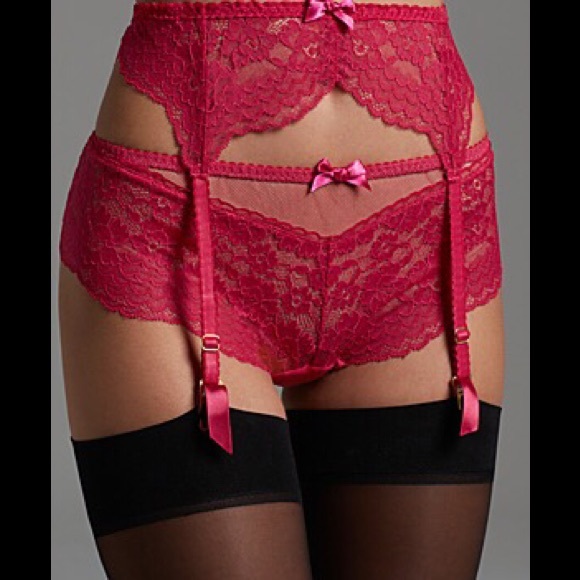 Victoria's Secret Red Sexy Suspenders