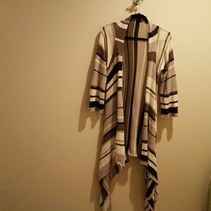 Goddis taupe/black cardigan