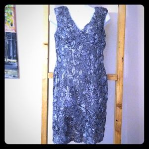 Beautiful grey cocktail dress!