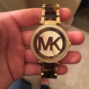 Michael kors tortoise shell watch
