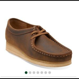 Clarks wallabees size 10 in beeswax leather