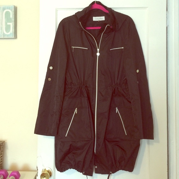 Calvin Klein Jackets & Blazers - Calvin Klein adjustable hooded raincoat. Size XL