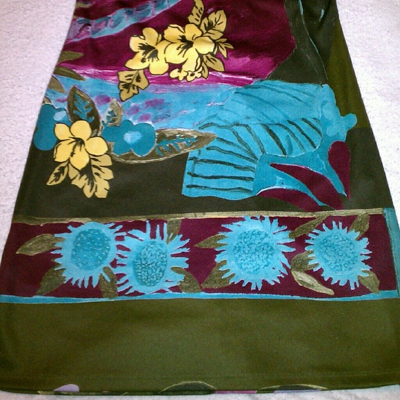 Tropical Print Mini Dress: Medium - Picture 2 of 4