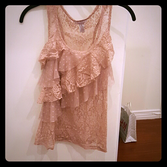 Pink lace shirt