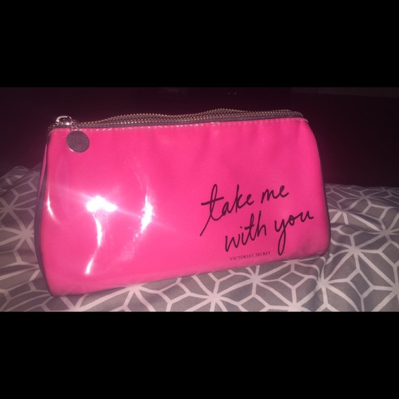 "Take me with you" Victoria Secret makeup bag