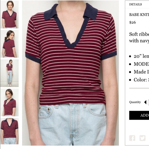 DESPERATE ISO: Babe Knit top - Picture 2 of 2