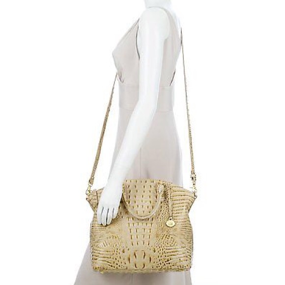 Brahmin Large Champagne Melbourne Duxbury Satchel