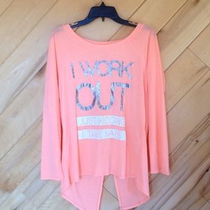 'I Work Out.' Athletic Shirt