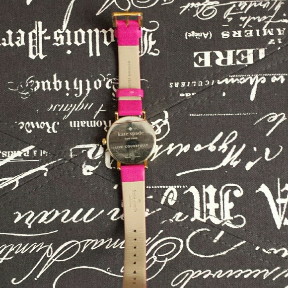 kate spade French Metro watch in snapdragon pink - Picture 3 of 3