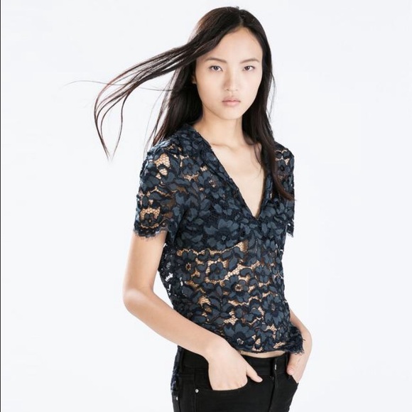 Zara lace top