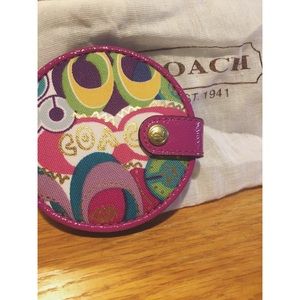 Coach pocket mirror