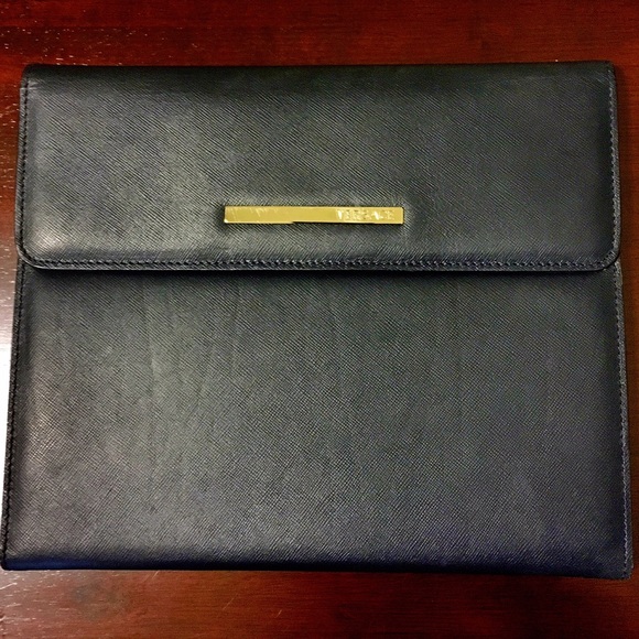 Authentic Versace Ipad case. Dark Navy/Grey color