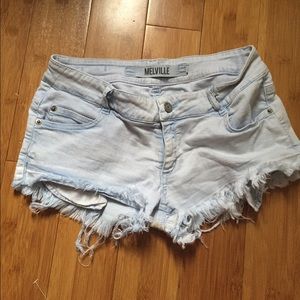 Brandy Melville Distressed Light Blue ShortsSize42