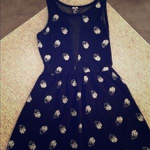 Skull sheer back dress!