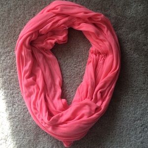 Pink infinity scarf