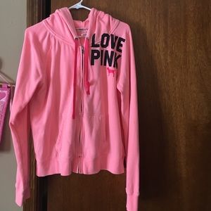Pink Zip Sweatshirt