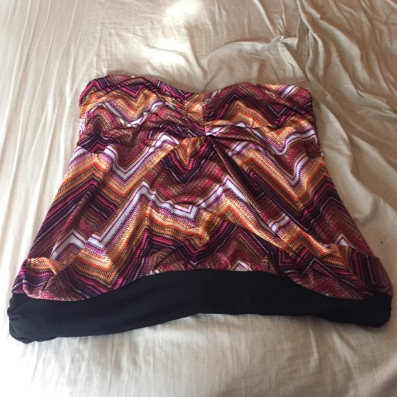 Torrid Aztec strapless top