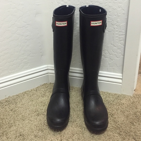 Hunter Shoes - Hunter back zip rain boot