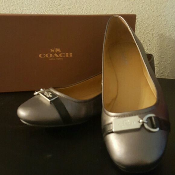 COACH Gray flats