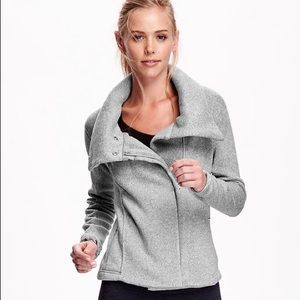 Funnel neck fleece jacket